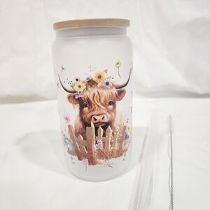 Hyland Cow sunflower cup